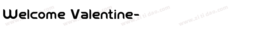 Welcome Valentine字体转换